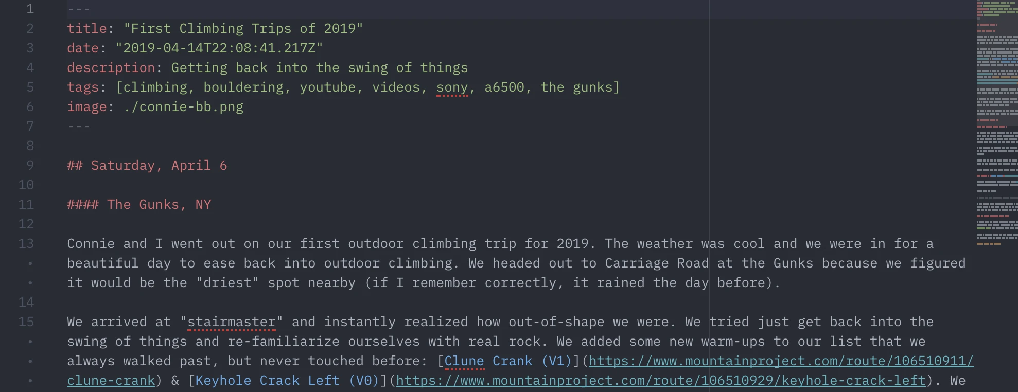 Markdown: the old way of writing a blog post
